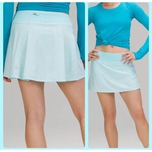Lululemon skirt size 4 TALL light blue Tennis Sports With Shorts Pleated